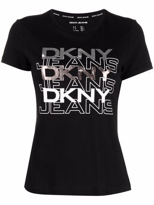 DKNY logo-print short-sleeve T-shirt - Black