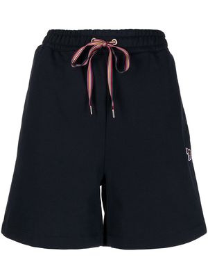 PS Paul Smith Zebra-patch drawstring shorts - Blue