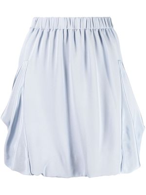 Giorgio Armani silk A-line skirt - Blue
