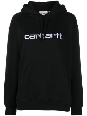 Carhartt WIP embroidered logo hoodie - Black