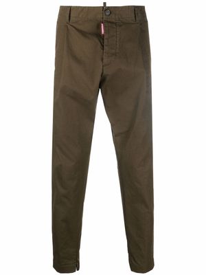 Dsquared2 cropped tapered chinos - Green