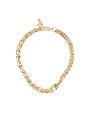 Coup De Coeur mixed chain necklace - Gold