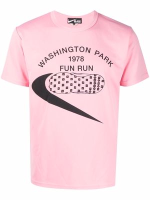 Black Comme Des Garçons x Nike graphic-print T-shirt - Pink