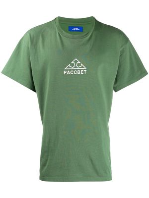 PACCBET logo print T-shirt - Green