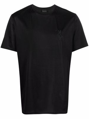 Billionaire Crest embroidered cotton T-shirt - Black
