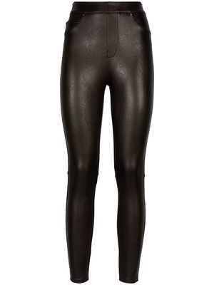 Spanx faux leather skinny trousers - Black