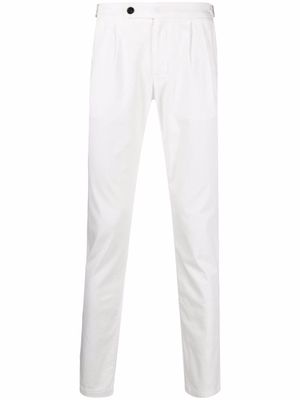 Eleventy slim-cut regular-length trousers - White