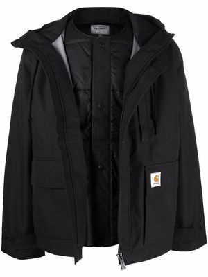 Carhartt WIP zipped hooded jacket - Black