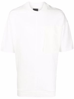 Thom Krom chest-pocket raw-cut T-shirt - White