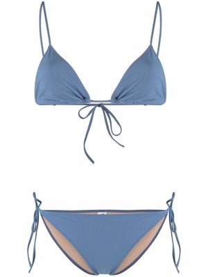 LIDO tie-fastening bikini set - Blue