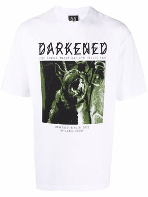 44 label group Darkened Dog cotton T-shirt - White