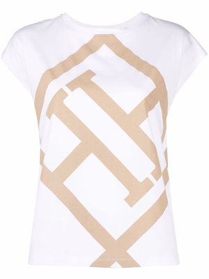 Herno logo-print cotton T-Shirt - White