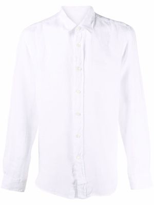120% Lino regular-fit linen shirt - White