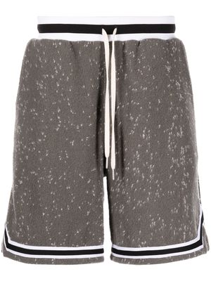 John Elliott speckle-knit game shorts - Grey