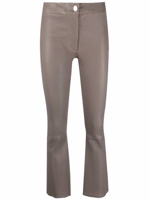 Arma cropped flared trousers - Grey