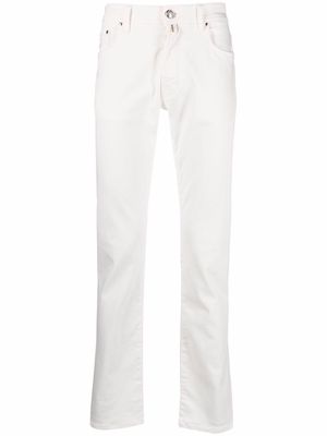 Jacob Cohen straight-leg mid-rise jeans - White