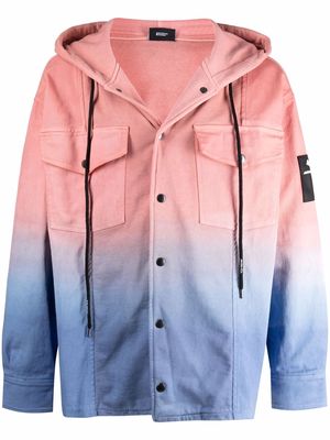 Mauna Kea degradé hooded jacket - Pink