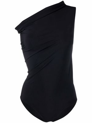 Rick Owens one-shoulder design swimsuit - Black