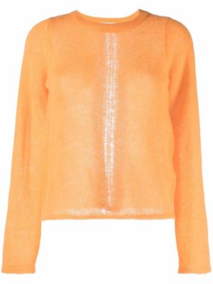 Rodebjer fine-knit crew-neck jumper - Orange