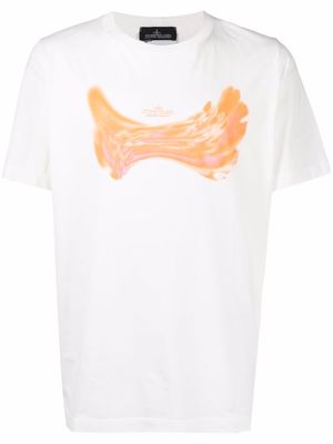 Stone Island Shadow Project abstract-print T-shirt - White