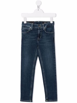 DONDUP KIDS mid-rise straight-leg jeans - Blue