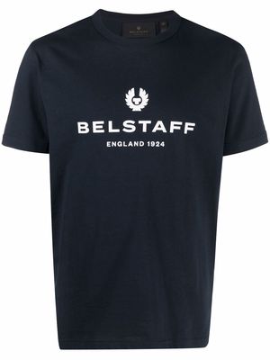 Belstaff logo-print cotton T-shirt - Blue
