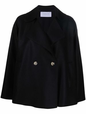 Harris Wharf London notched-collar double-breasted jacket - Black