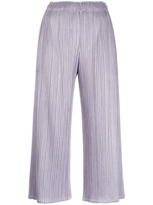 Pleats Please Issey Miyake Luster pleated trousers - Purple