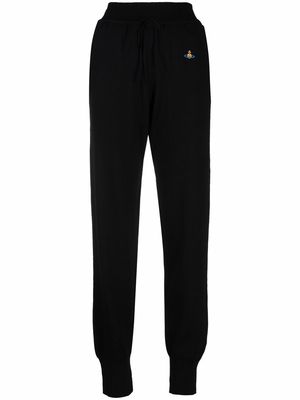 Vivienne Westwood Orb-embroidered knitted trousers - Black