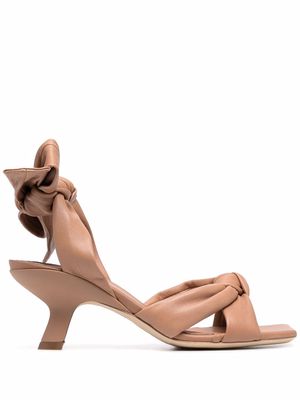 Vic Matie knot detail sandals - Brown
