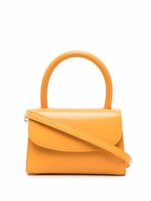 BY FAR Mini rounded top-handle tote bag - Orange