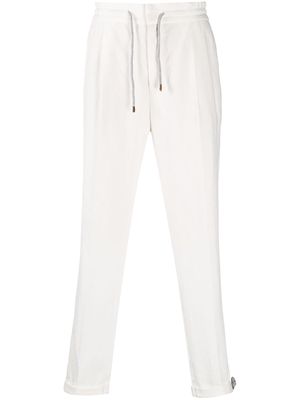 Brunello Cucinelli relaxed linen trousers - White