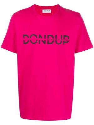 DONDUP chest-logo crewneck T-shirt - Pink