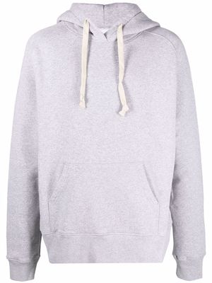 Studio Nicholson cotton drawstring hoodie - Grey
