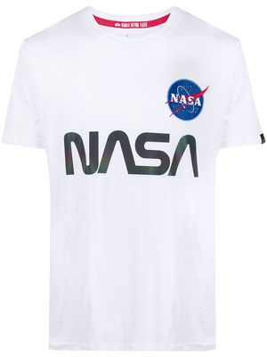 Alpha Industries logo T-shirt - White