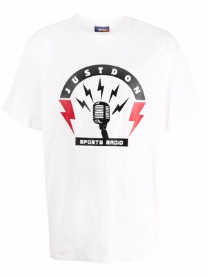 Just Don logo-print short-sleeve T-shirt - White
