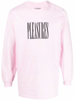 Pleasures logo-print T-shirt - Pink