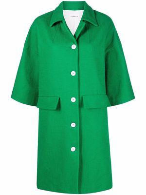 P.A.R.O.S.H. half-sleeve single-breasted coat - Green