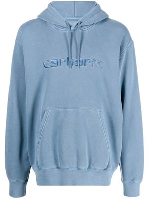Carhartt WIP embroidered-logo hoodie - Blue