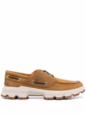 Timberland lace-up suede boat shoes - Brown