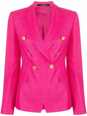 Tagliatore double-breasted peak-lapel blazer - Pink