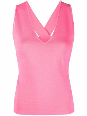P.A.R.O.S.H. crossover-strap vest - Pink