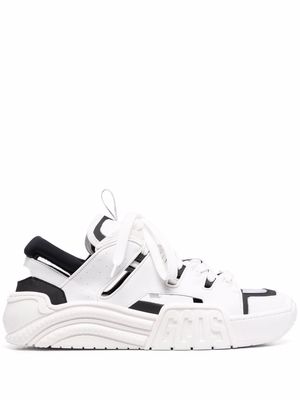 Gcds multi-panel lace-up sneakers - White