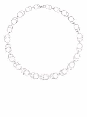 Courbet 18kt recycled white gold CELESTE pavé laboratory-grown diamond necklace - Silver