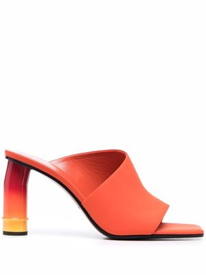 Nina Ricci gradient-heeled mules - Orange