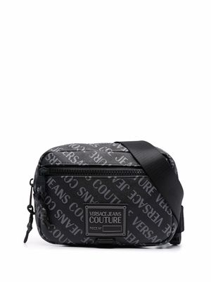 Versace Jeans Couture all-over logo belt bag - Black