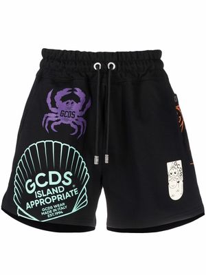 Gcds logo-print shorts - Black