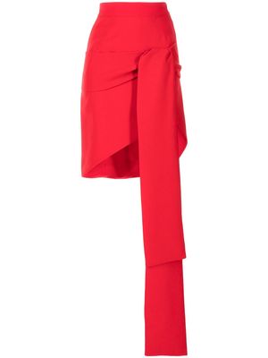 Maticevski tied-front pencil skirt - Red