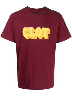 CLOT Shadow logo-print short-sleeve T-shirt - Red