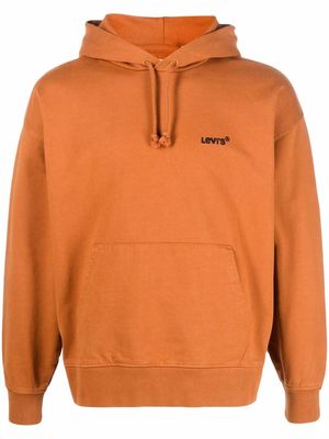 Levi's logo-print hoodie - Orange